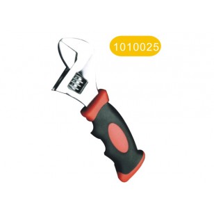 Short adjustable wrench